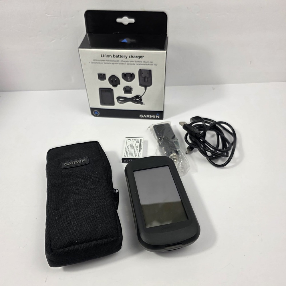 Garmin Montana 650t Handheld GPS Bundle Topo Maps Camera Charger Kit Case READ